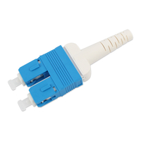 Fiber Connector, SC Duplex, for 2.0mm SMF, Blue, Uniboot design