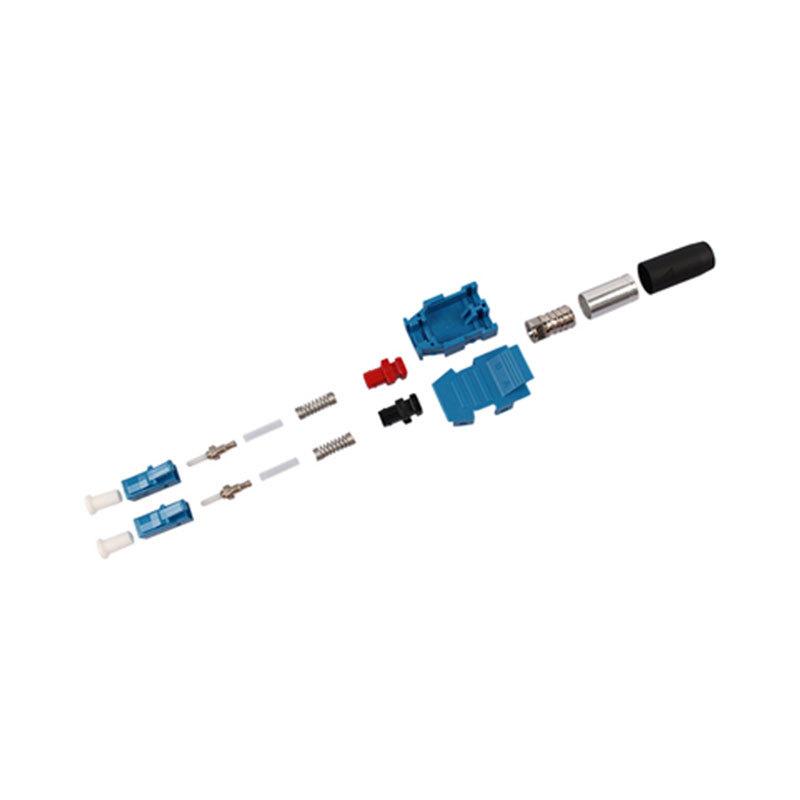 Fiber connector, LC duplex, for 5.0mm
