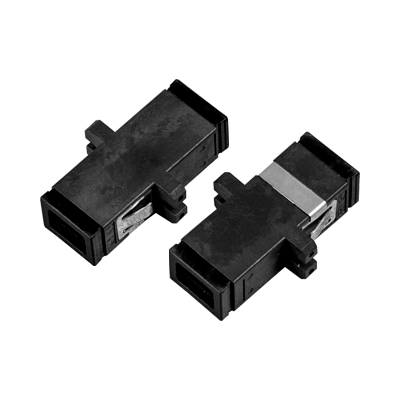 Flange Type MTRJ Adapter Singlemode Fiber Optic Adapter Black