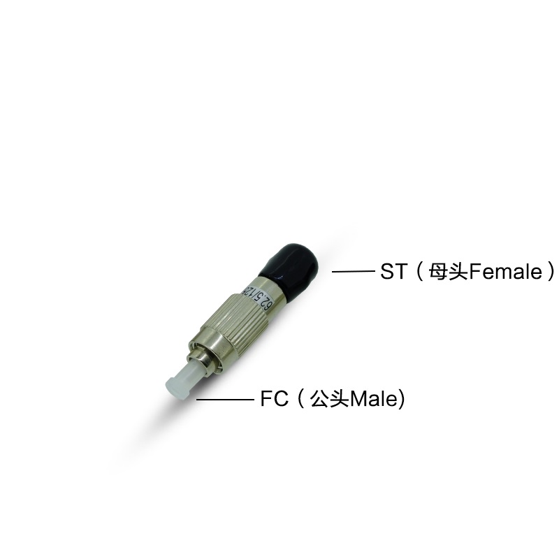 ST female to FC male simplex type hybrid optic fiber adapter 