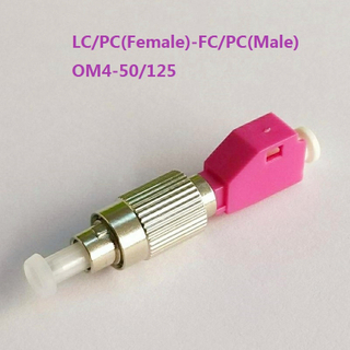 LC female to FC male simplex type hybrid optic fiber adapter 