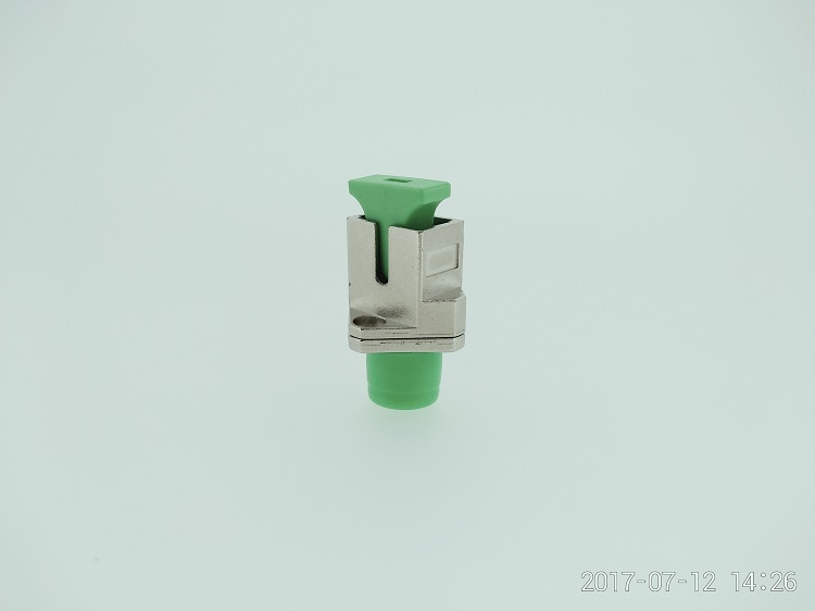 FC to SC lozenge type SM Simplex optical adapter