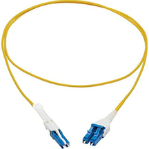 CS™ UPC to CS™ UPC Duplex OS2 Single Mode PVC (OFNR) 2.0mm Fiber Optic Patch Cable, for 200/400G Network Connection