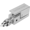 FC ST Metal Square Silver Type Bare Fiber Adaptor with SMA Used for OTDR Testing