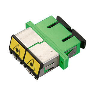 Metal Auto Shutter SC APC Fiber Optical Adaptor duplex 