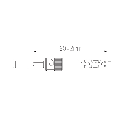 ST SM Simplex 2mm 3mm optical fiber connector kit
