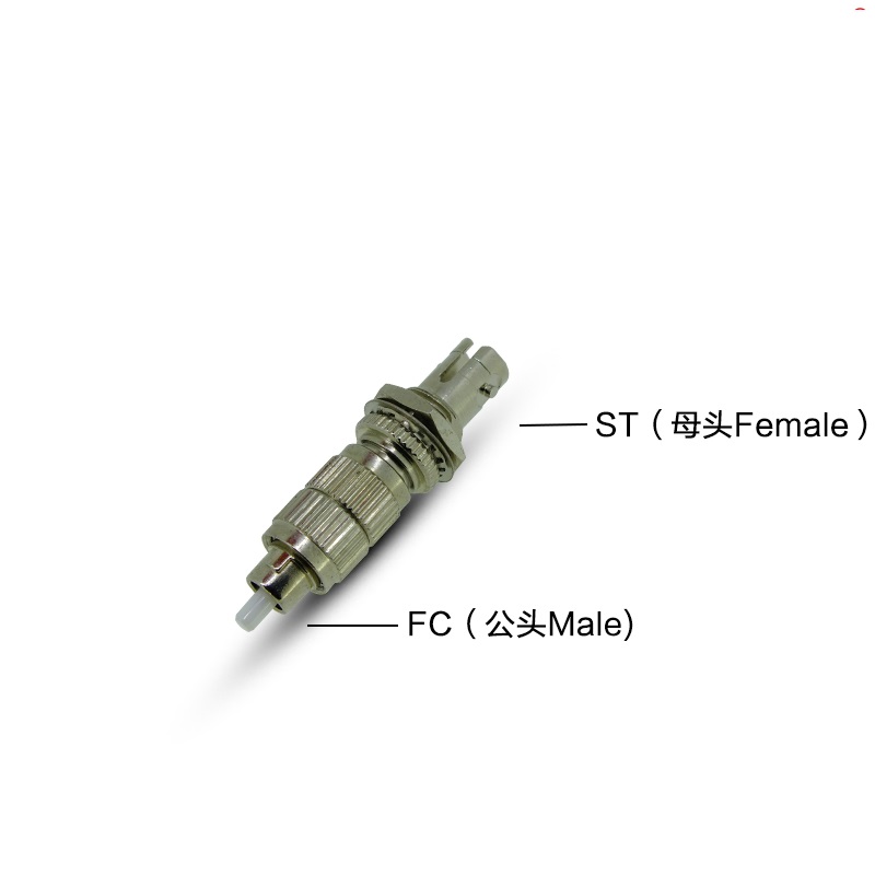 ST female to FC male simplex type hybrid optic fiber adapter 