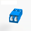 LC duplex dust shutter adapter