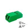 LC duplex dust shutter adapter