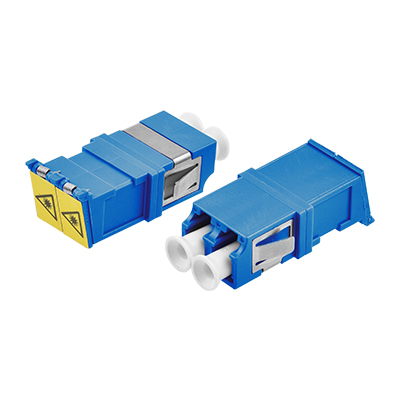 LC/UPC Duplex Shutter Fiber Optic Adapter without Flange Single Mode ...