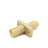 ST/ST Duplex Adapter with Plastic Housing, Fiber Optic Coupler