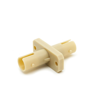 ST/ST Duplex Adapter with Plastic Housing, Fiber Optic Coupler