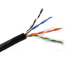 Cat5e Ethernet Solid Bulk Cable,1000ft, UTP, 24AWG, Black